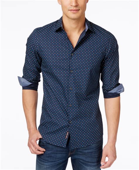 michael kors slim fit mens shirt|michael kors men's shirts clearance.